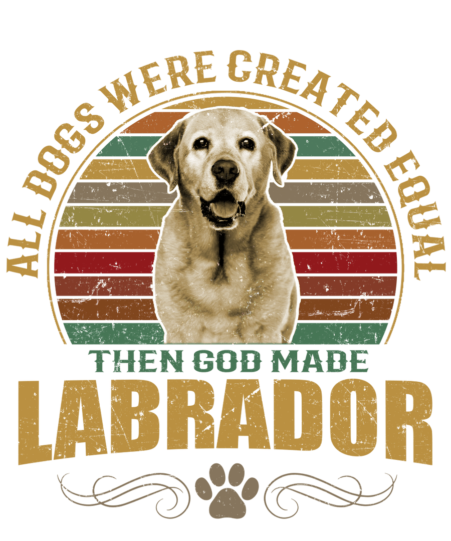 Labrador Dog Lover Unisex Men’s T-Shirt Ready To Press DTF Transfer - Buy Bulk DTF