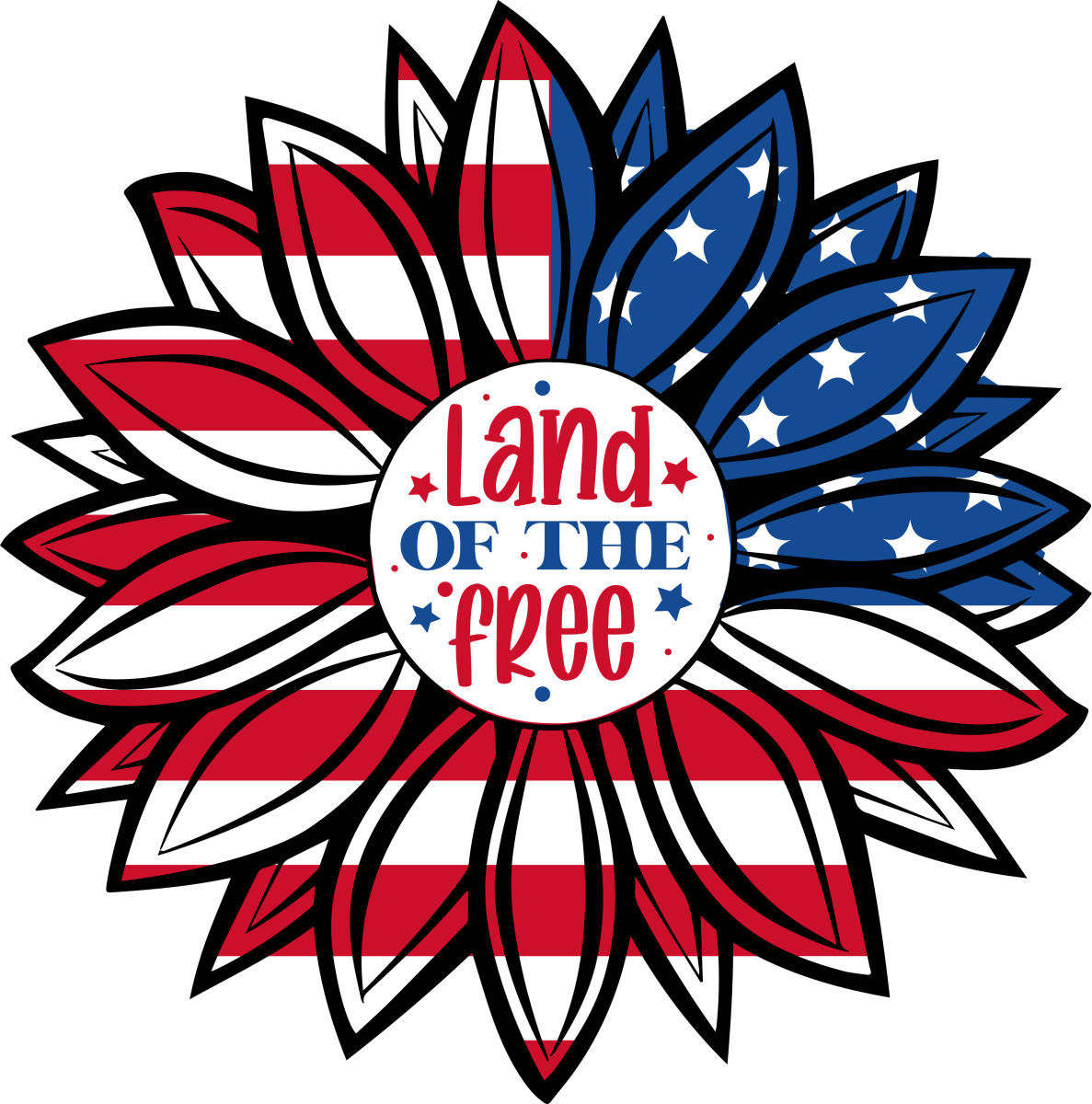 Land Of The Free - 1137 Ready to Press DTF Transfer - Buy Bulk DTF