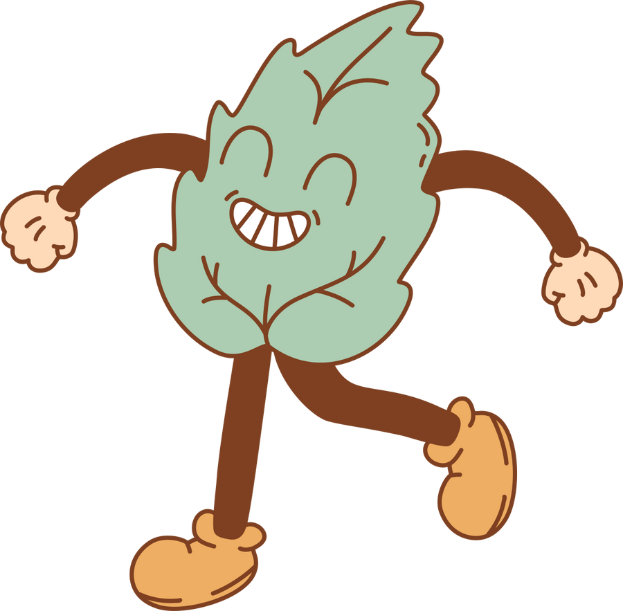 Leaf - Green - Walking - Ready To Press DTF Transfer - Buy Bulk DTF