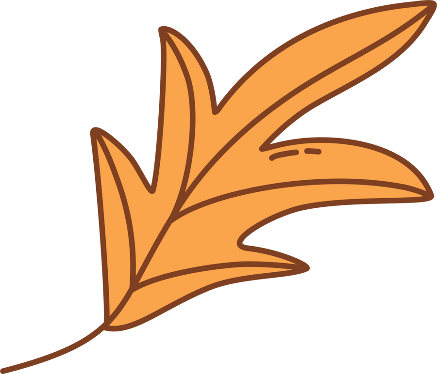 Leaf - Orange - Ready To Press DTF Transfer - Buy Bulk DTF