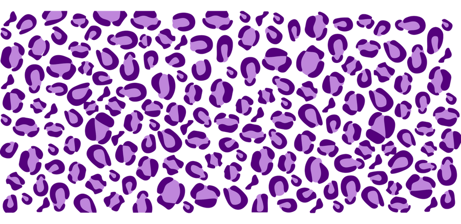 Leopard Purple UV DTF Libbey Glass Wrap - Buy Bulk DTF