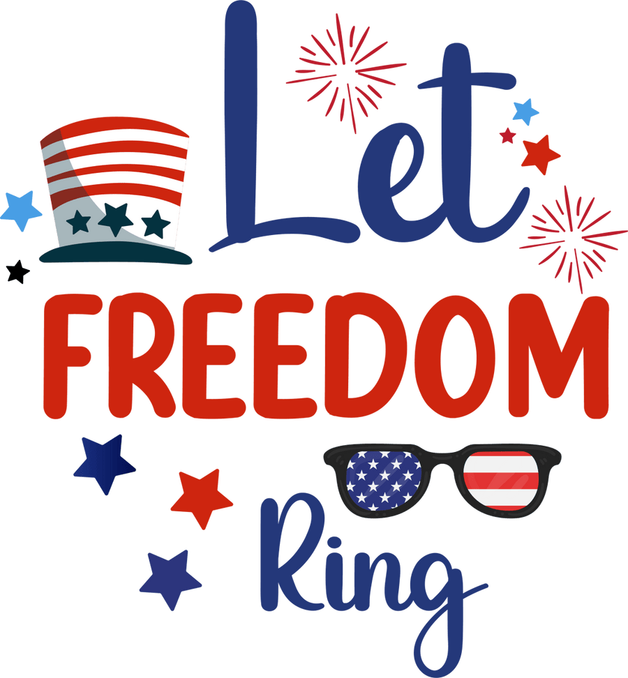 Let Freedom Ring - 1138 Ready to Press DTF Transfer - Buy Bulk DTF