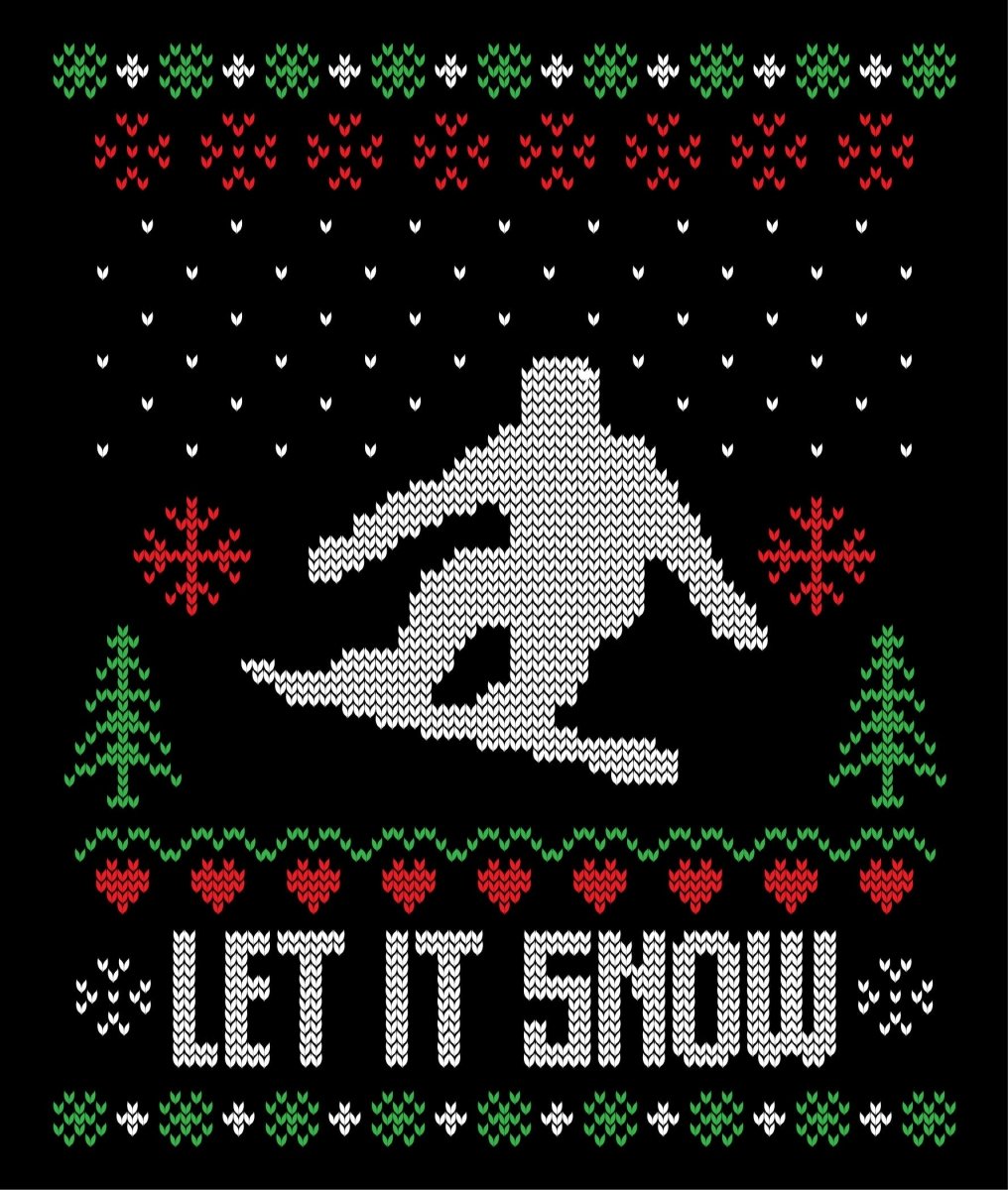 Let it Snow Transparent SVG For Christmas Ugly Sweater Design Ready To Press DTF Transfer - Buy Bulk DTF