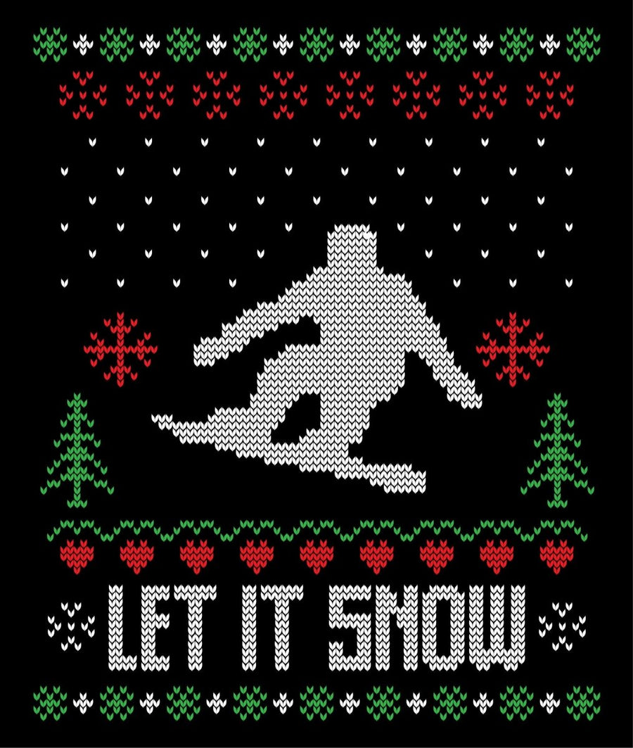 Let it Snow Transparent SVG For Christmas Ugly Sweater Design Ready To Press DTF Transfer - Buy Bulk DTF