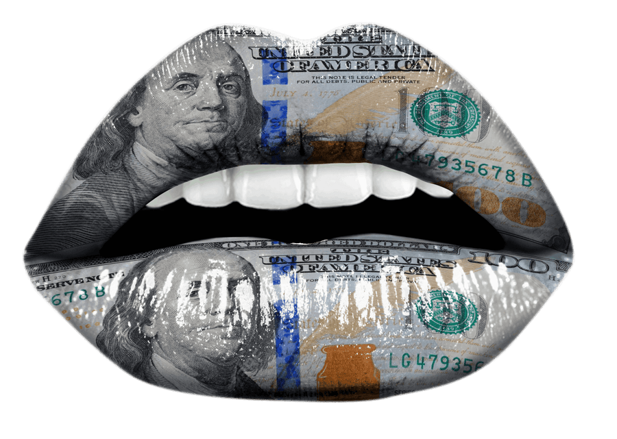 Let_s Talk Money Dollar Lips - Ready To Press DTF Transfer - Buy Bulk DTF