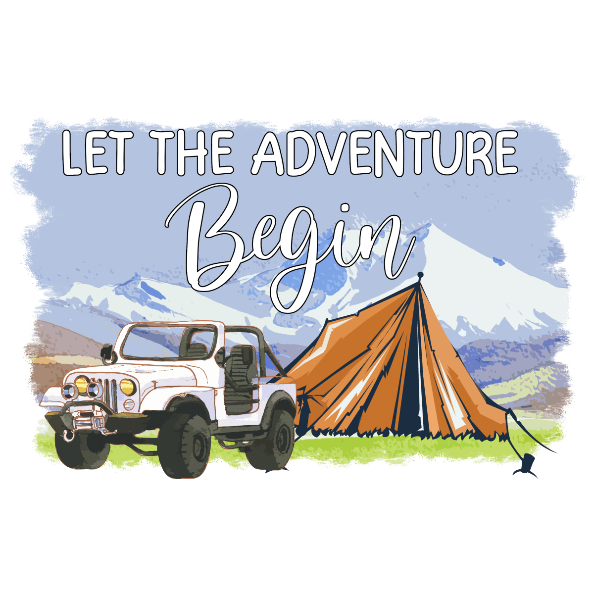 Let - The - Adventure - Begin - Ready To Press DTF Transfers - Buy Bulk DTF