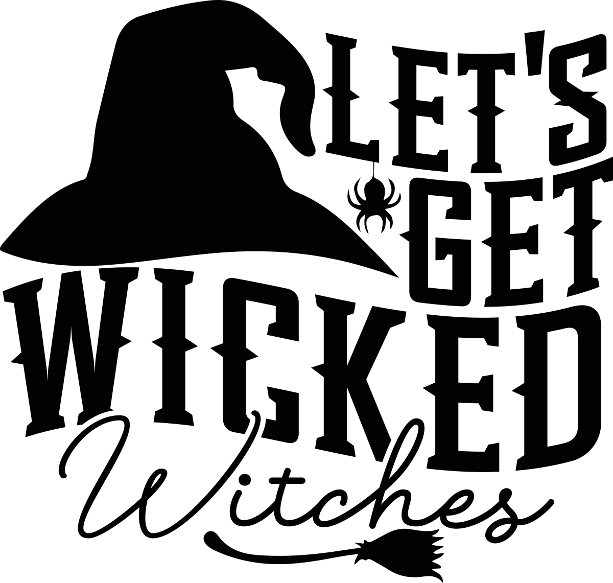 Lets Get Wicked Ready To Press DTF Transfer - Buy Bulk DTF