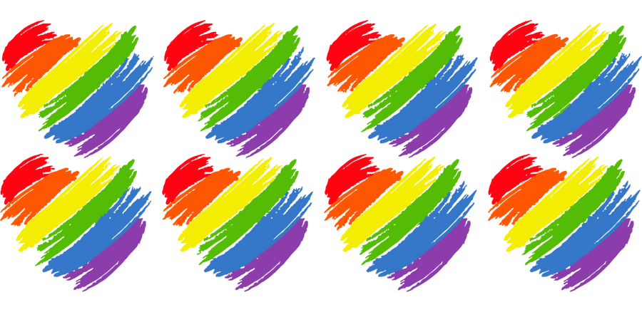 LGBTQ Heart - UV DTF Libbey Glass Wrap - Buy Bulk DTF