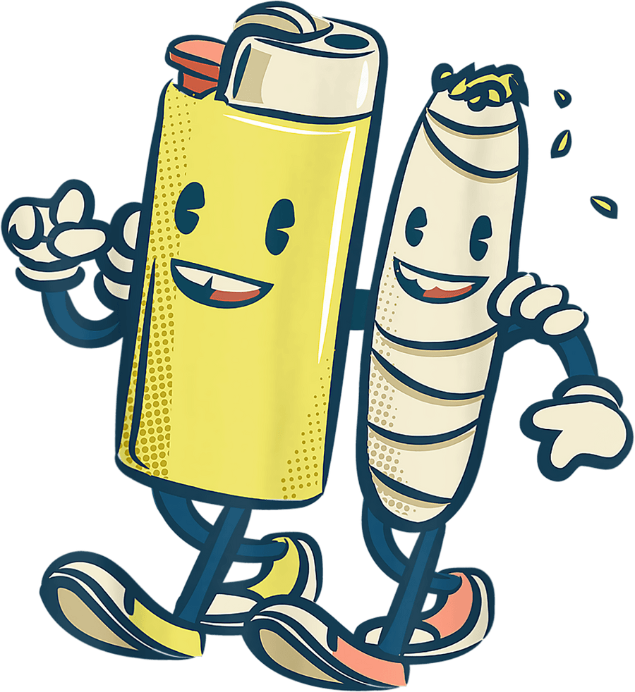 Lighter Joint Friends Ready To Press DTF Transfer - Buy Bulk DTF