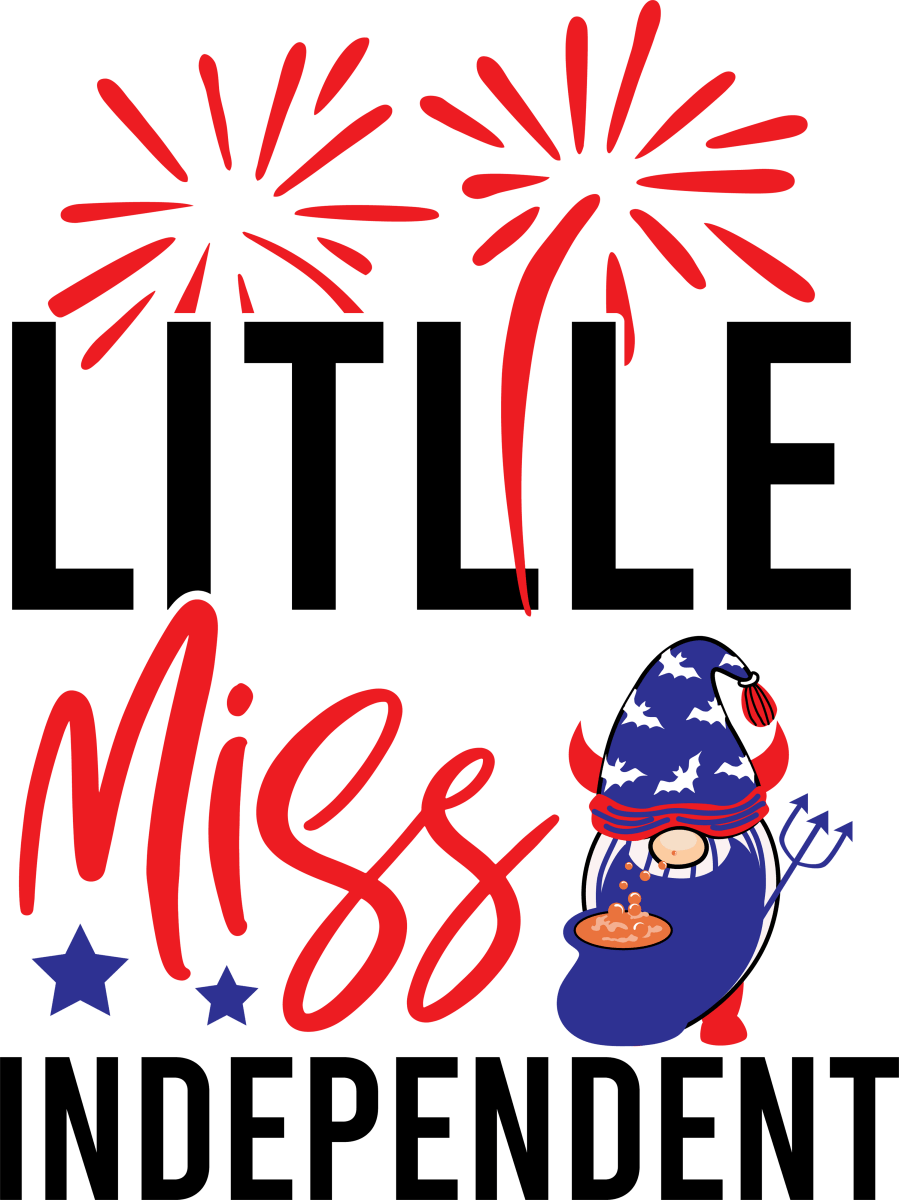 Little Miss Independent - 1147 Ready to Press DTF Transfer - Buy Bulk DTF