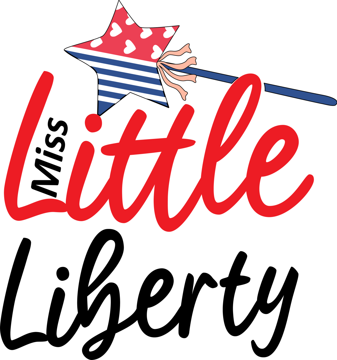 Little Miss Liberty - 1150 Ready to Press DTF Transfer - Buy Bulk DTF