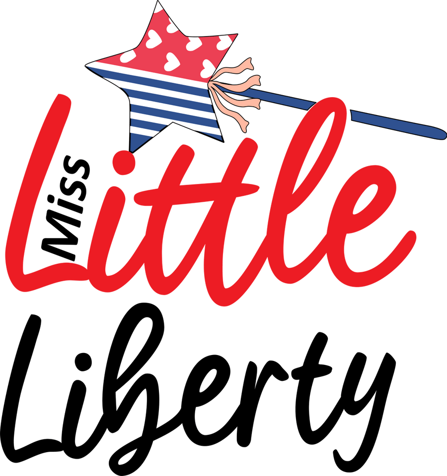 Little Miss Liberty - 1150 Ready to Press DTF Transfer - Buy Bulk DTF