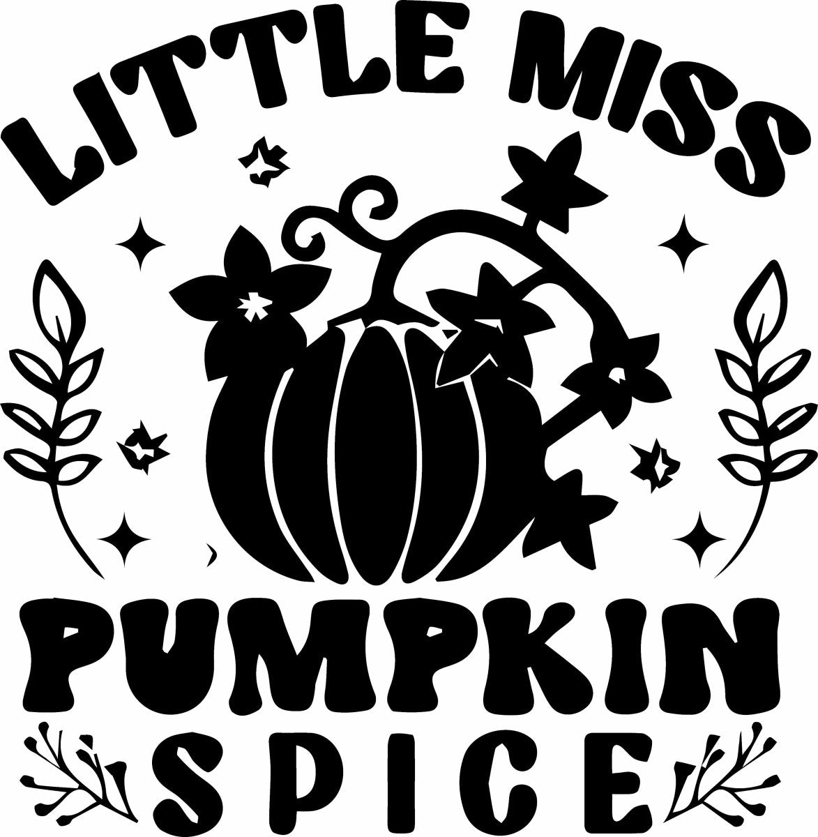 Little Miss Pumpkin Spice Ready To Press DTF Transfer - Buy Bulk DTF