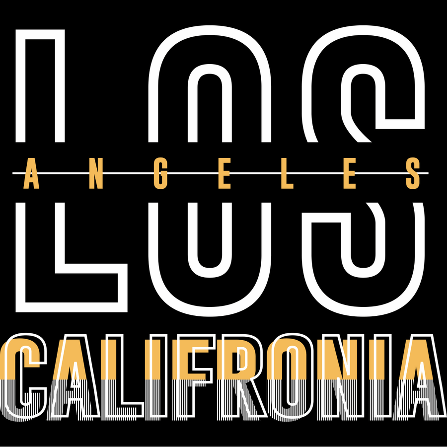 Los Angeles - California #2 - Ready To Press DTF Transfer - Buy Bulk DTF