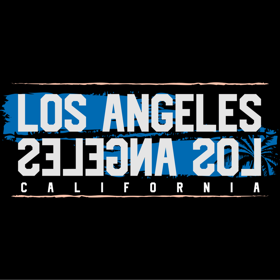 Los Angeles California - Ready To Press DTF Transfer - Buy Bulk DTF