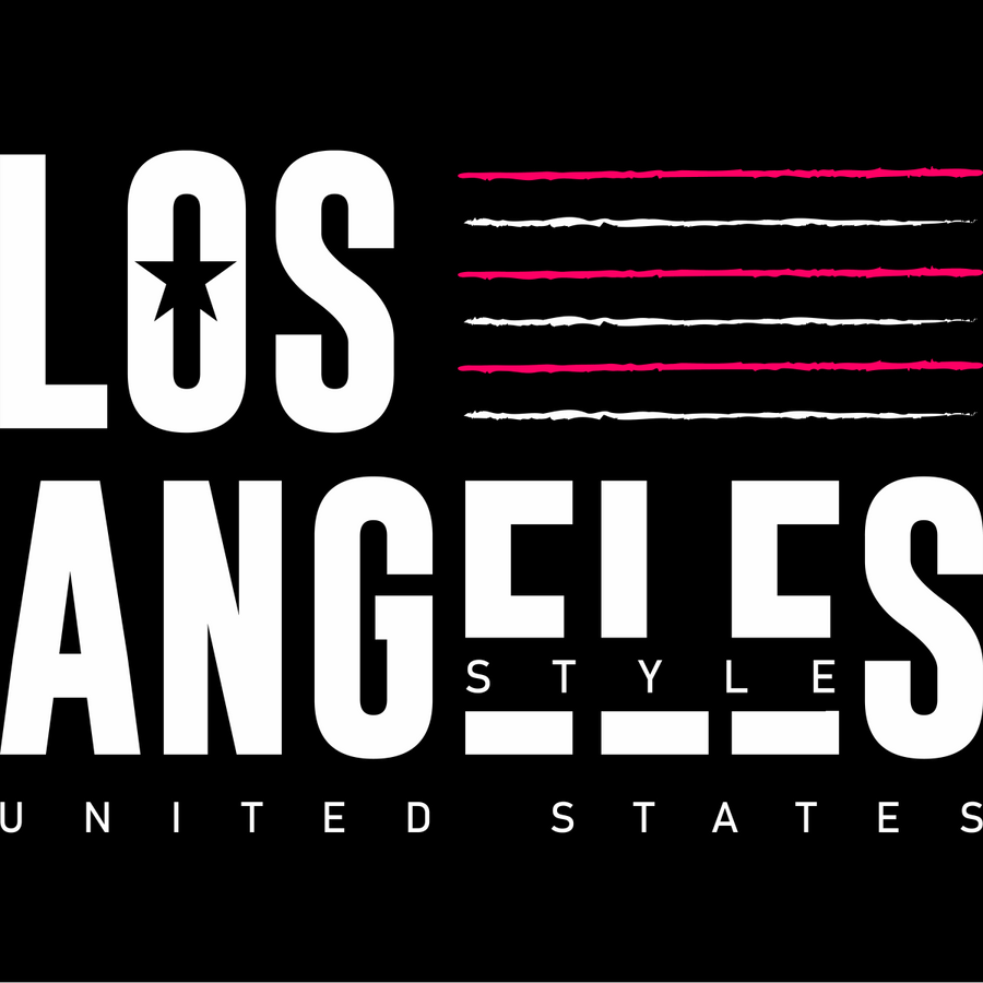 Los Angeles Style - Flag - Ready To Press DTF Transfer - Buy Bulk DTF