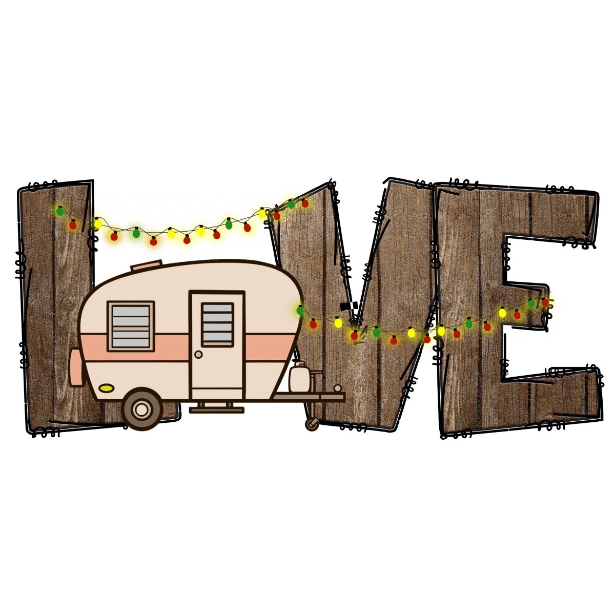 Love - Camping - Vintage - Ready To Press DTF Transfers - Buy Bulk DTF