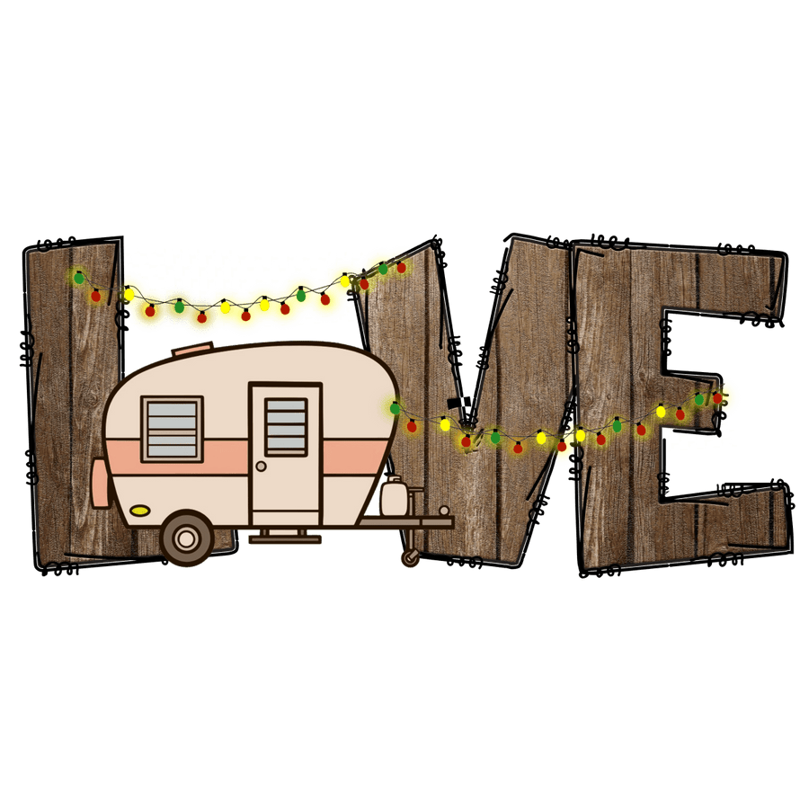 Love - Camping - Vintage - Ready To Press DTF Transfers - Buy Bulk DTF