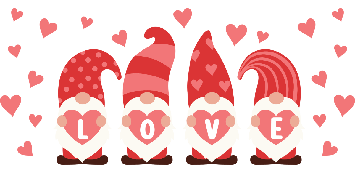 Love Gnomes Libbey - UV DTF Libbey Glass Wrap - Buy Bulk DTF