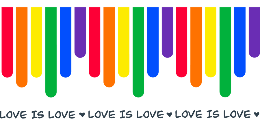 Love is Love Color - UV DTF Libbey Glass Wrap - Buy Bulk DTF