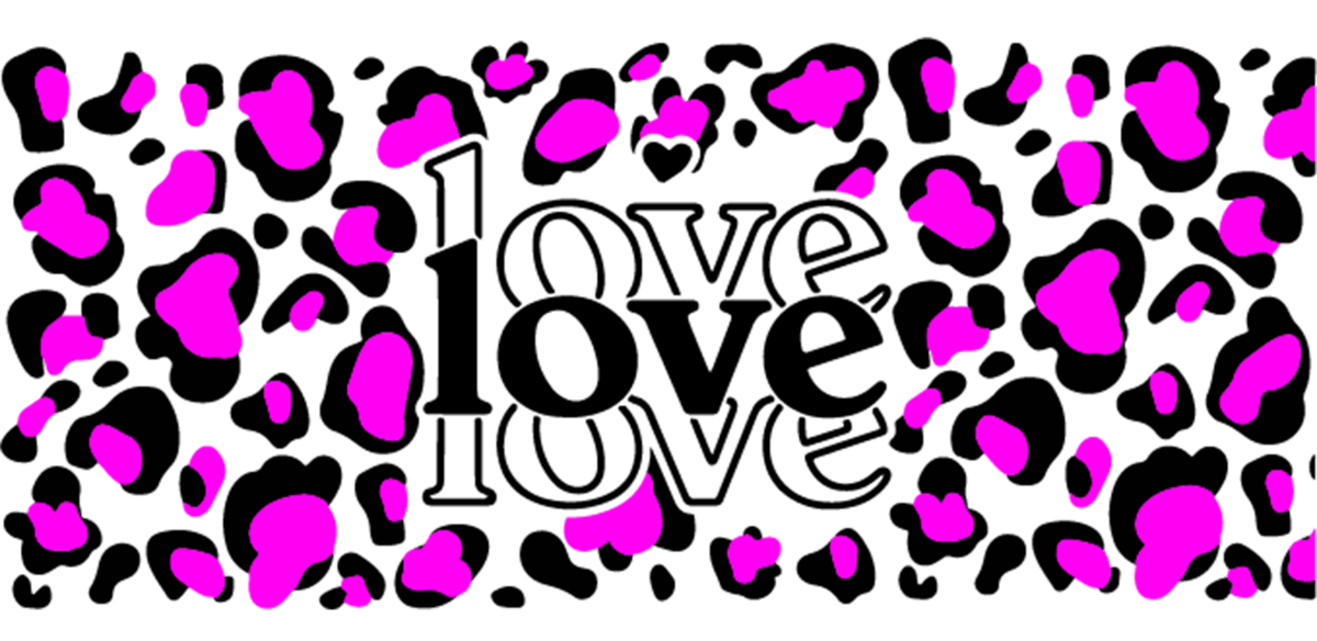 Love Leopard - UV DTF Libbey Glass Wrap - Buy Bulk DTF