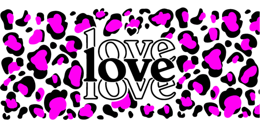 Love Leopard - UV DTF Libbey Glass Wrap - Buy Bulk DTF