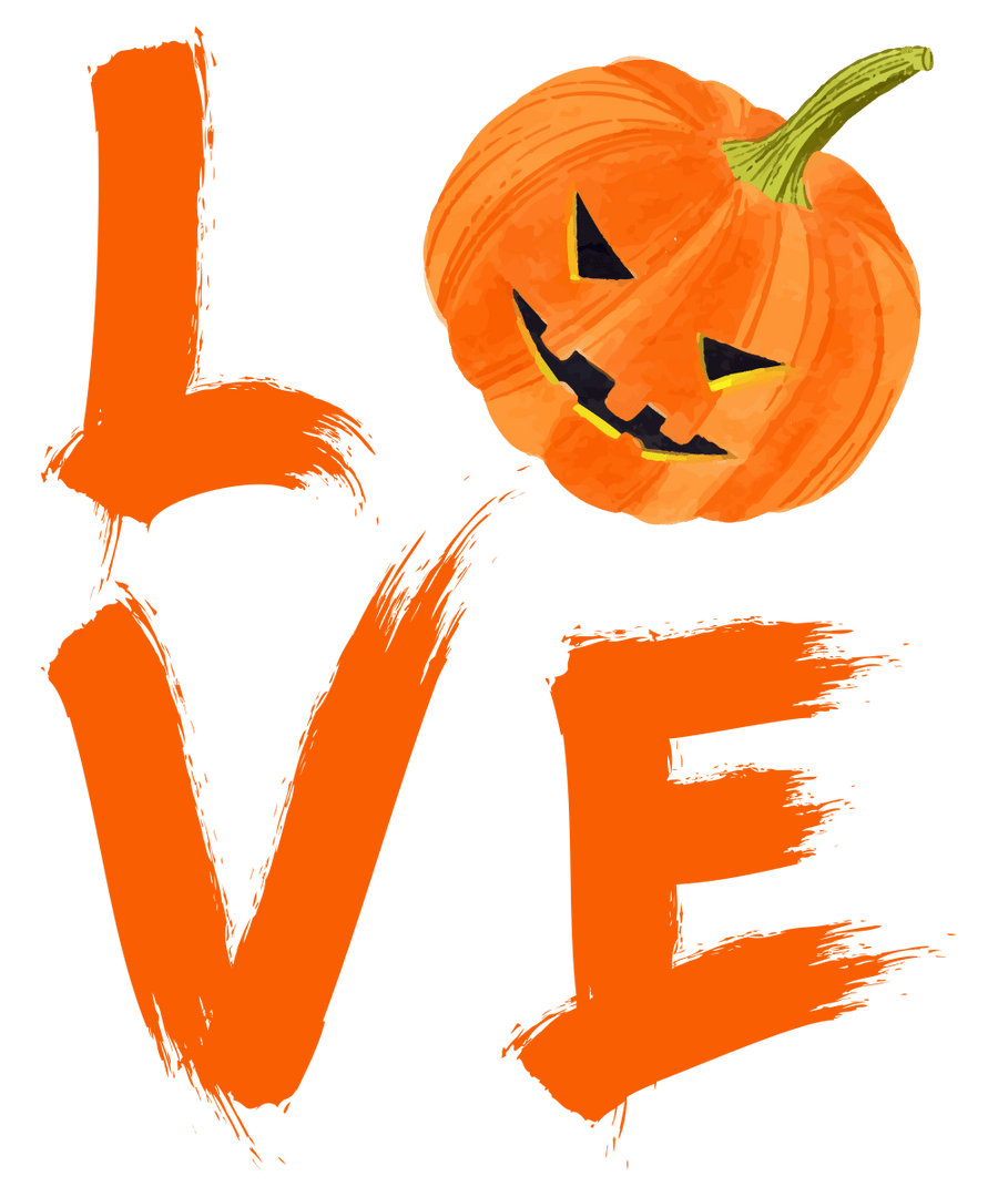 Love Pumpkin Halloween Ready To Press DTF Transfer - Buy Bulk DTF