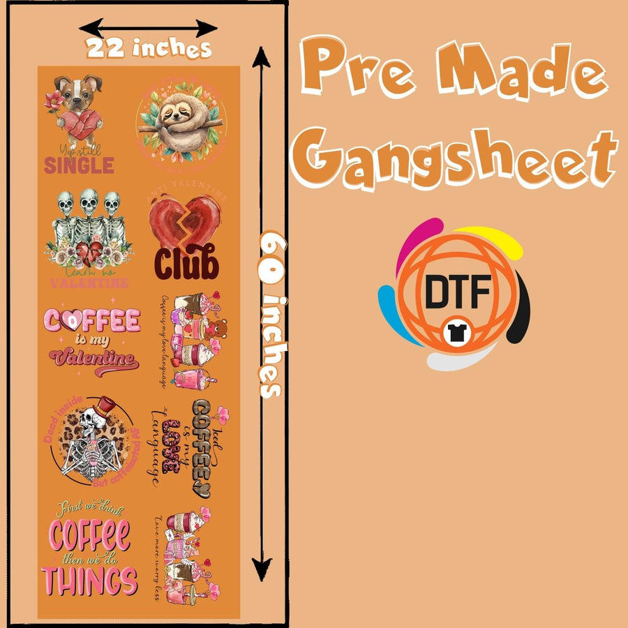 Love & Roses Pack Premade DTF Gangsheet - Buy Bulk DTF