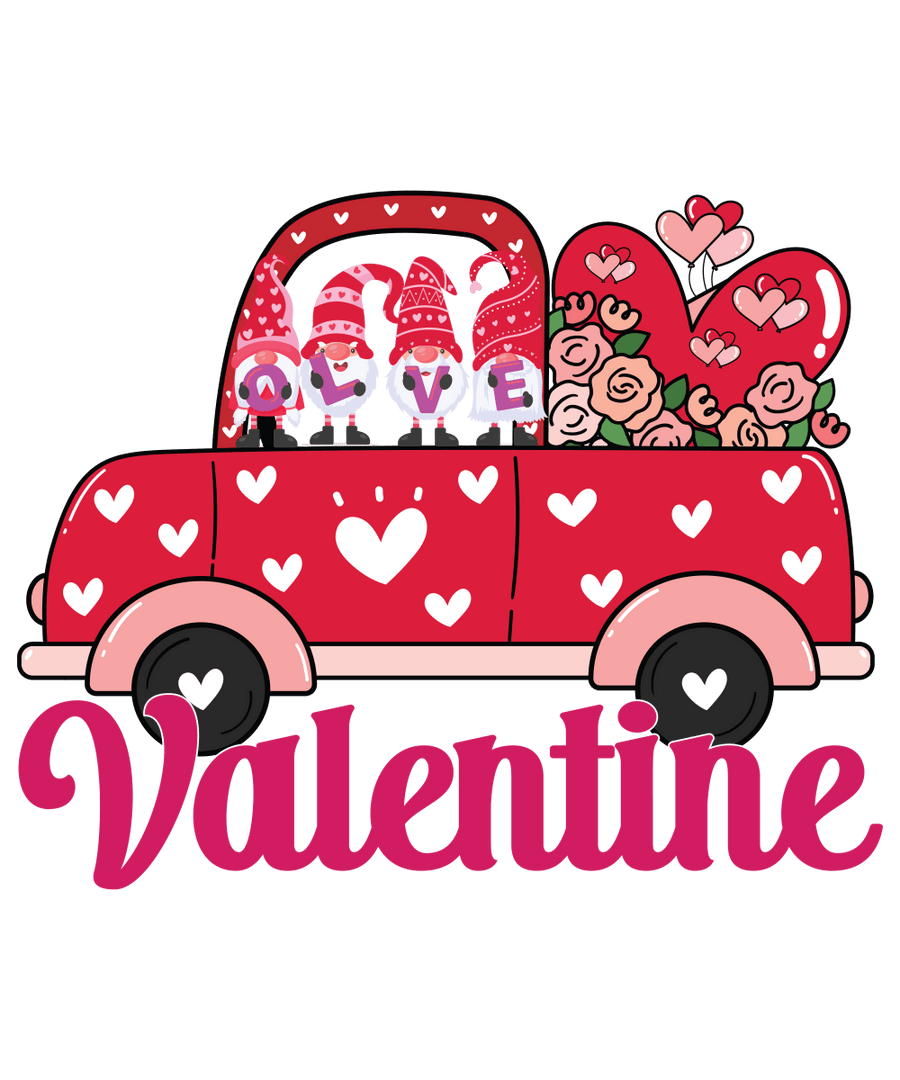 Love Valentine Ready To Press DTF Transfer - Buy Bulk DTF