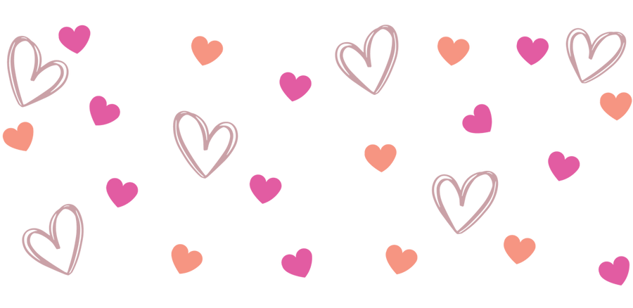 Lovey Dovey - UV DTF Libbey Glass Wrap - Buy Bulk DTF