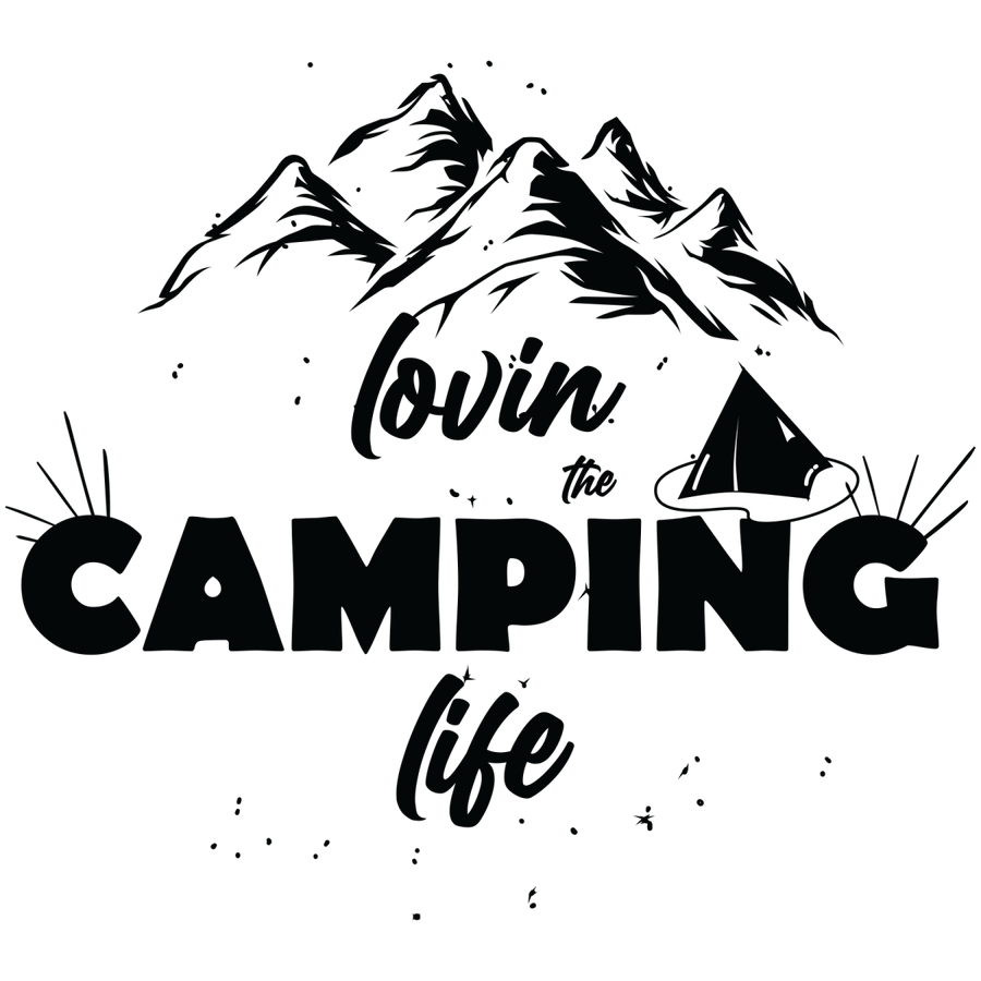 Lovin The Camping Life - Ready to Press DTF Transfers - Buy Bulk DTF