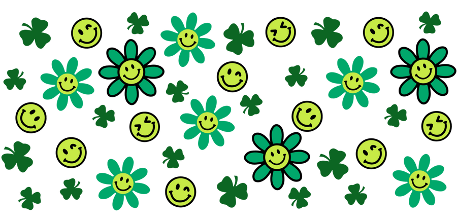 Lucky Face - UV DTF Libbey Glass Wra - Buy Bulk DTF