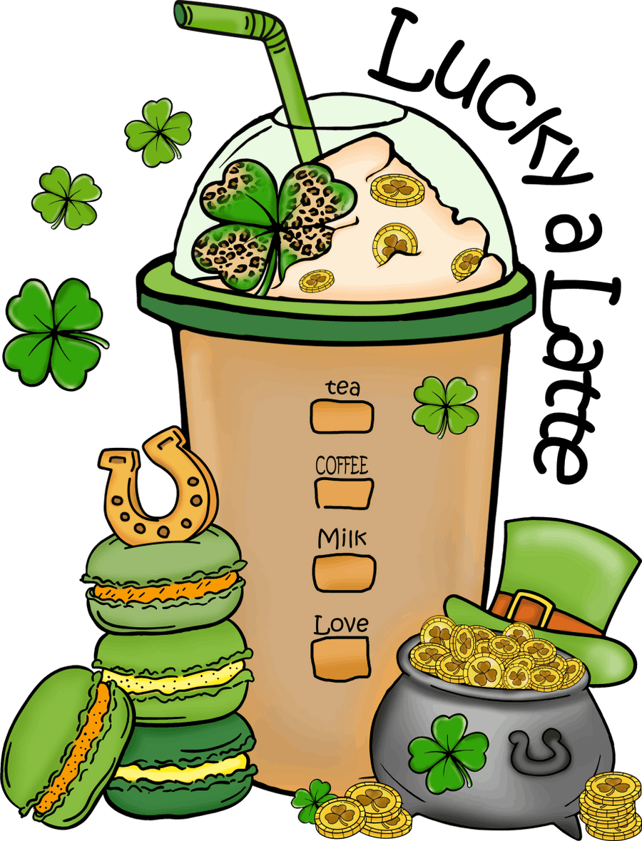 Lucky Latte Irish Ready To Press DTF Transfers - Buy Bulk DTF