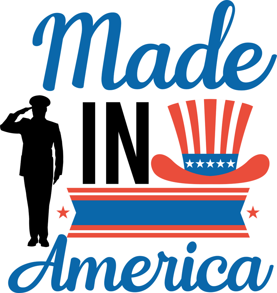 Made In America - 1157 Ready to Press DTF Transfer - Buy Bulk DTF