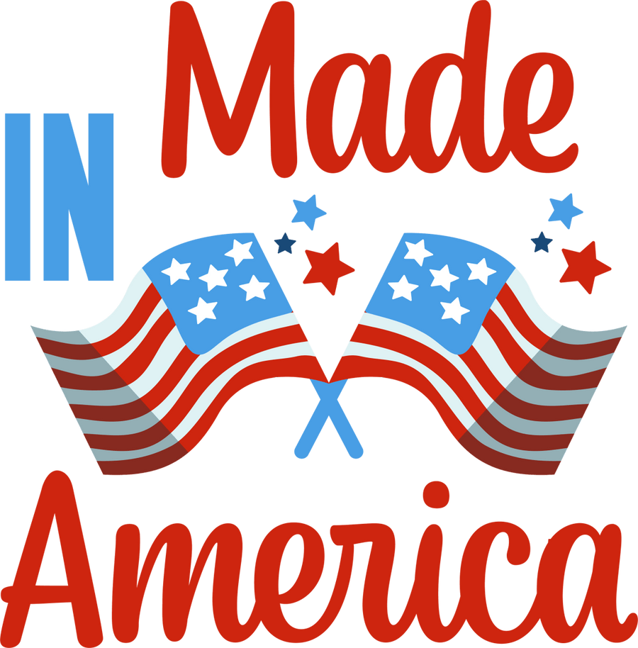 Made In America - 1158 Ready to Press DTF Transfer - Buy Bulk DTF