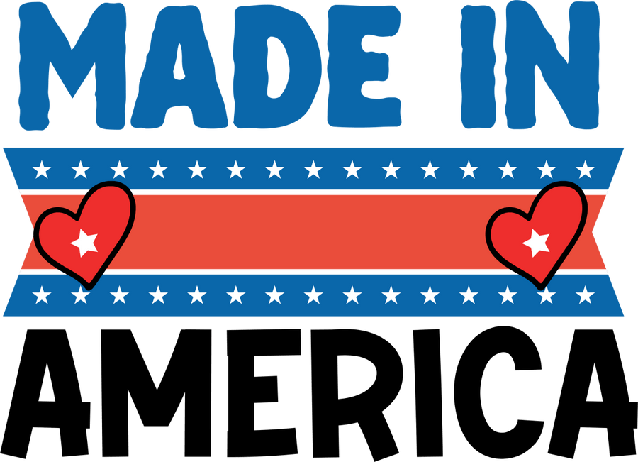 Made In America - 1159 Ready to Press DTF Transfer - Buy Bulk DTF