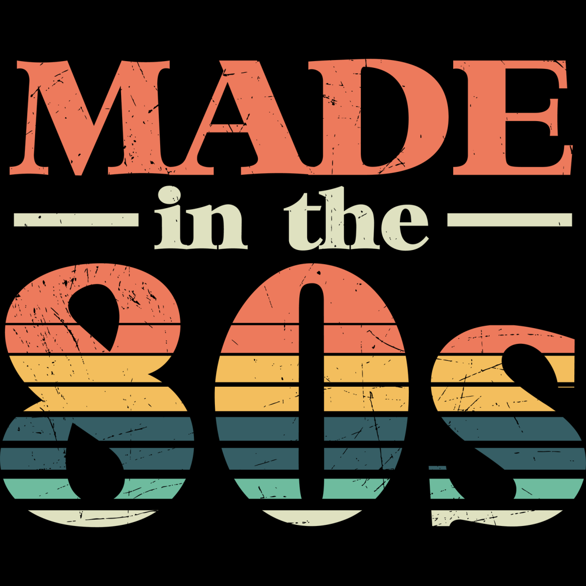 Made in the 80s - Ready To Press DTF Transfer - Buy Bulk DTF