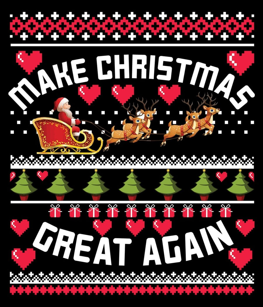Make Christmas Great Again Ugly Sweater Party Ready To Press DTF Transfer - Buy Bulk DTF