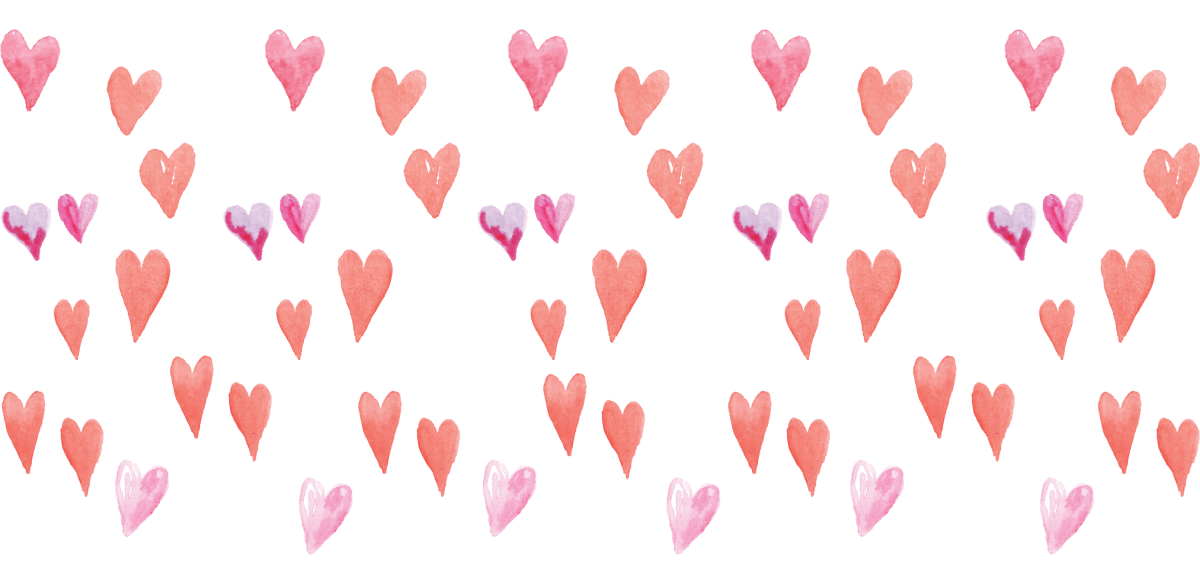 Many Watercolor Hearts Libbey - UV DTF Libbey Glass Wrap - Buy Bulk DTF