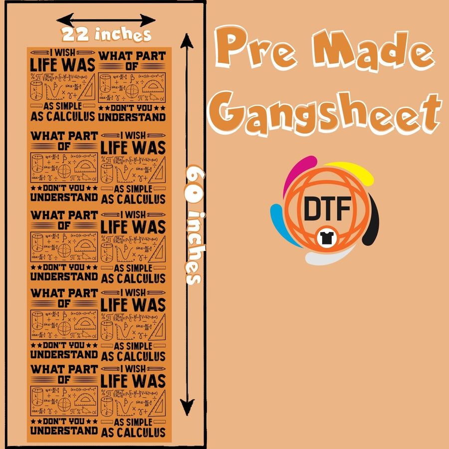 Math Mastermind Crew Premade DTF Gangsheet - Buy Bulk DTF