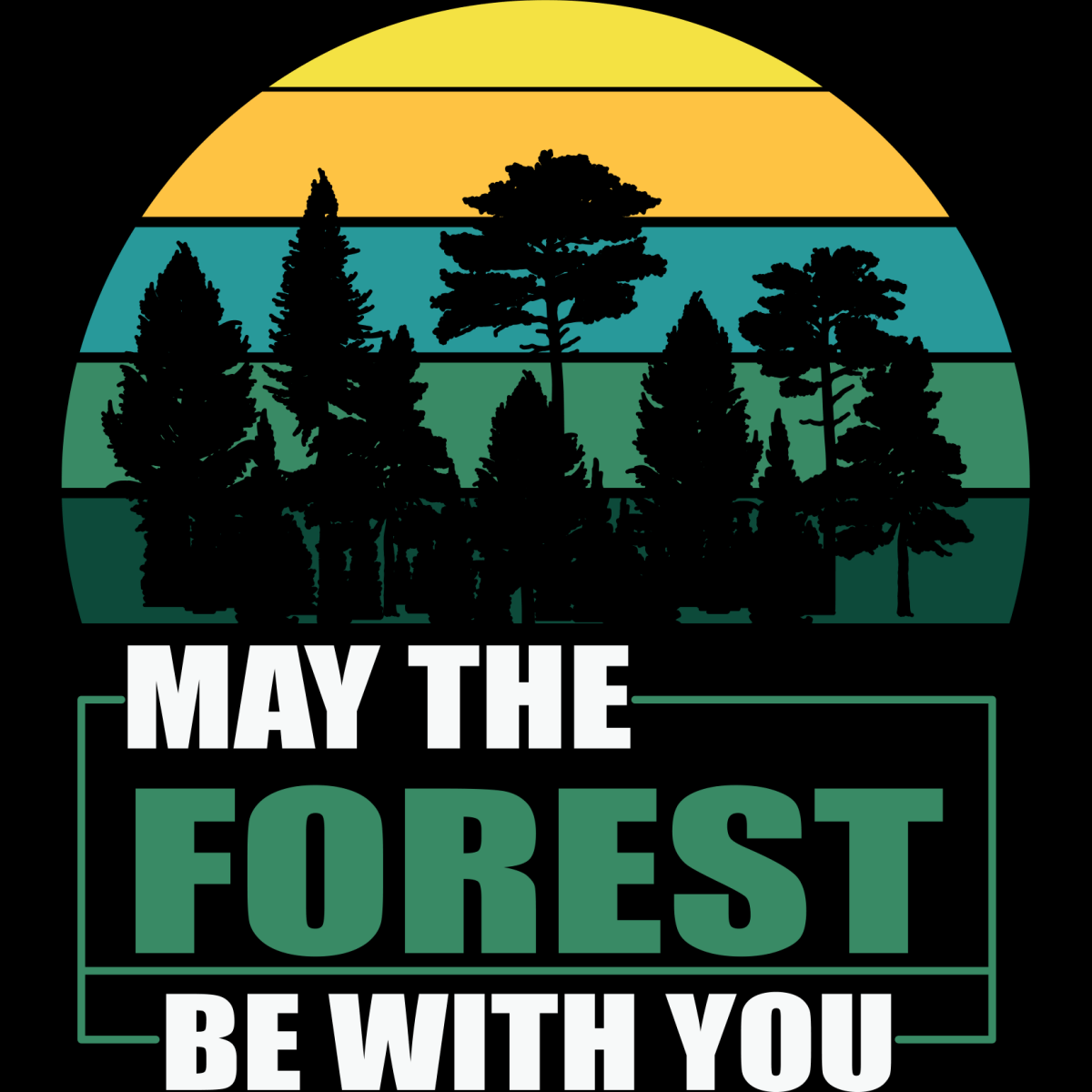 May The Forest Be With You - Ready To Press DTF Transfers - Buy Bulk DTF
