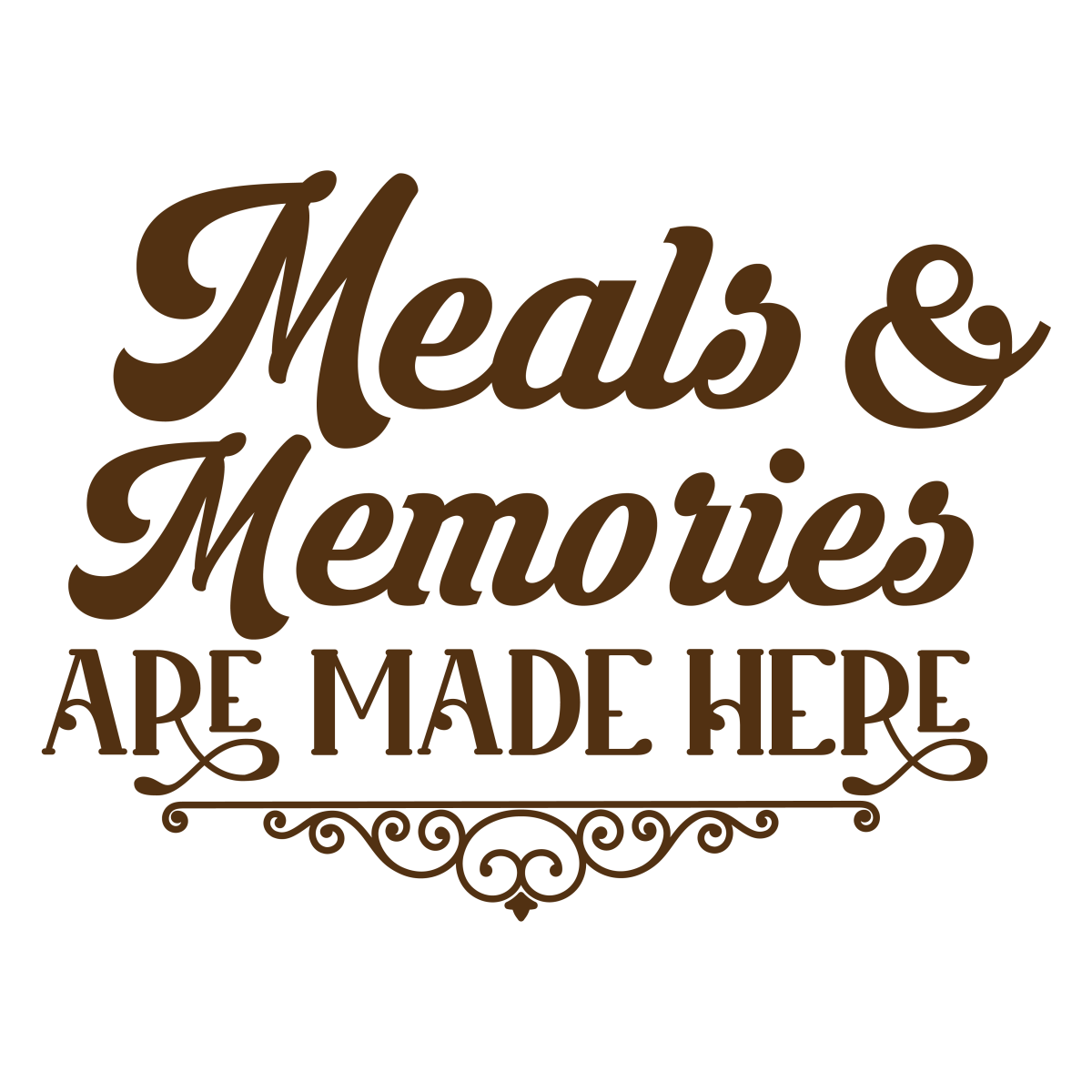 Meals And Memories Are Made Here - Ready To Press DTF Transfers - Buy Bulk DTF