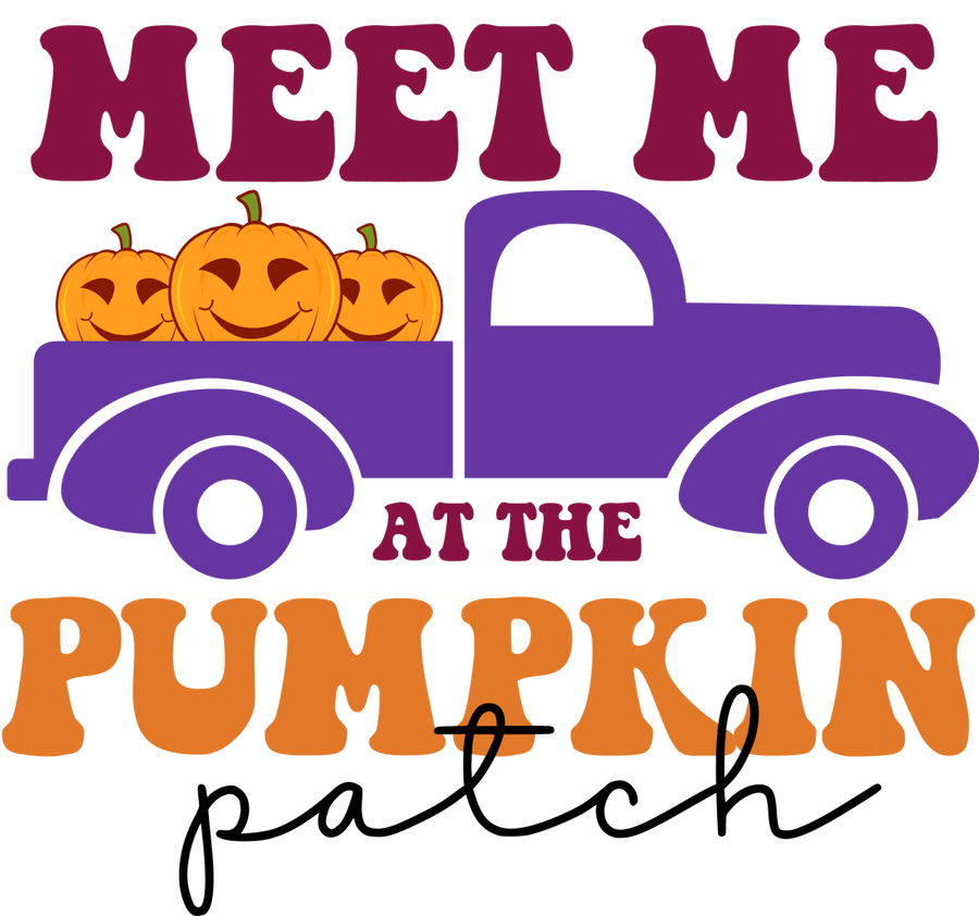 Meet Me at the Pumpkin Patch Ready To Press DTF Transfer - Buy Bulk DTF