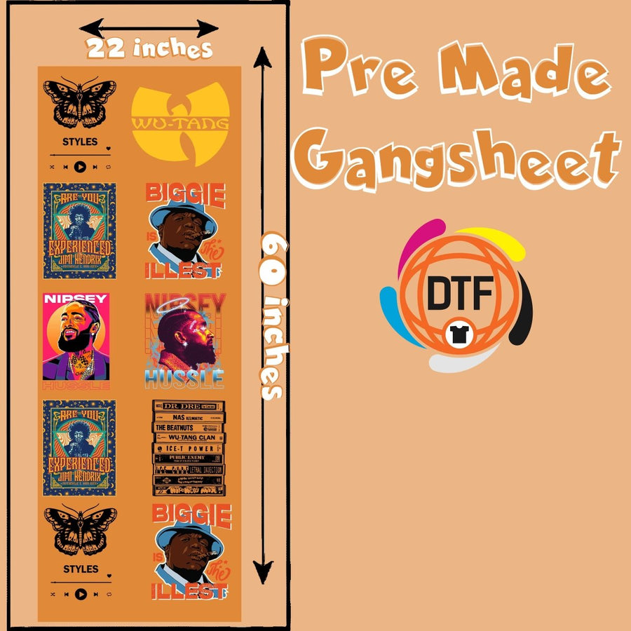 Melody Magic Set Premade DTF Gangsheet - Buy Bulk DTF