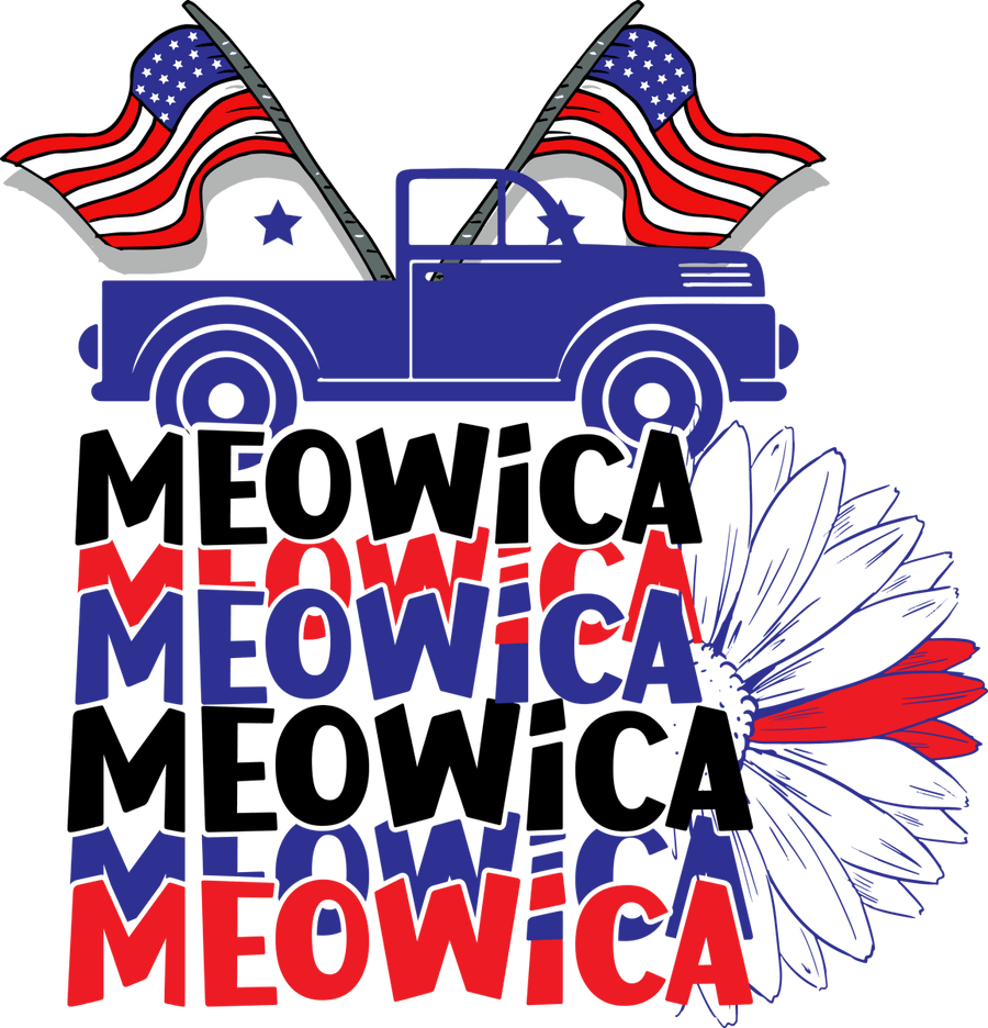 Meowica - 1160 Ready to Press DTF Transfer - Buy Bulk DTF