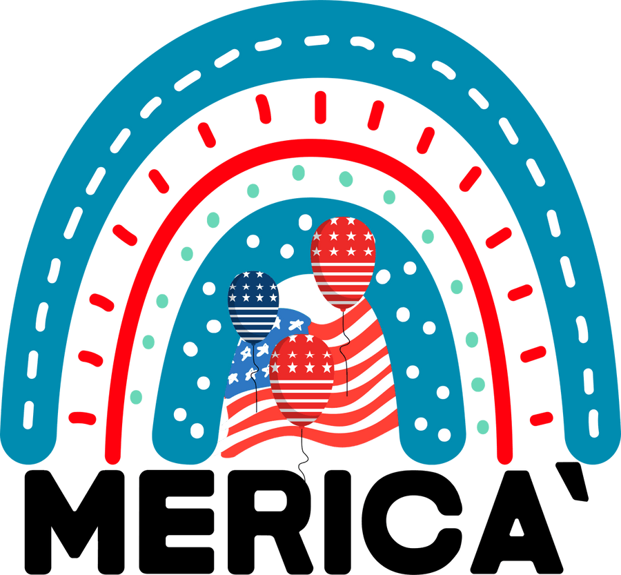 Merica - 1170 Ready to Press DTF Transfer - Buy Bulk DTF