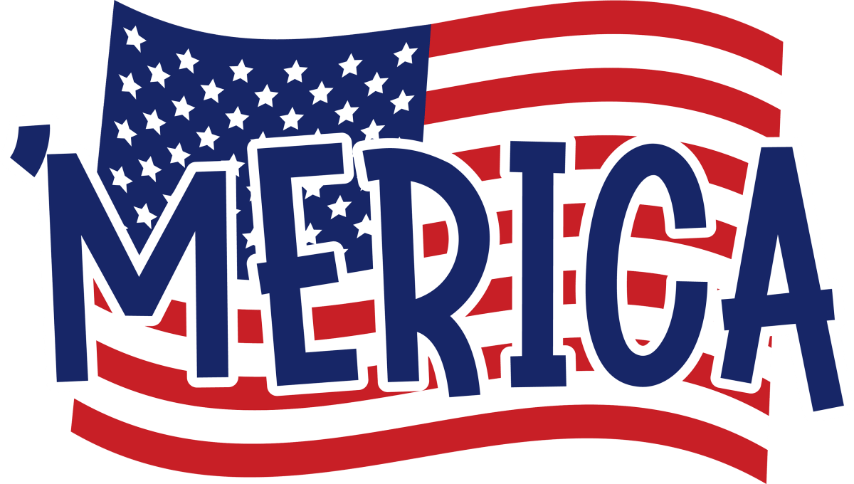 Merica Flag 1166 Ready to Press DTF Transfer - Buy Bulk DTF