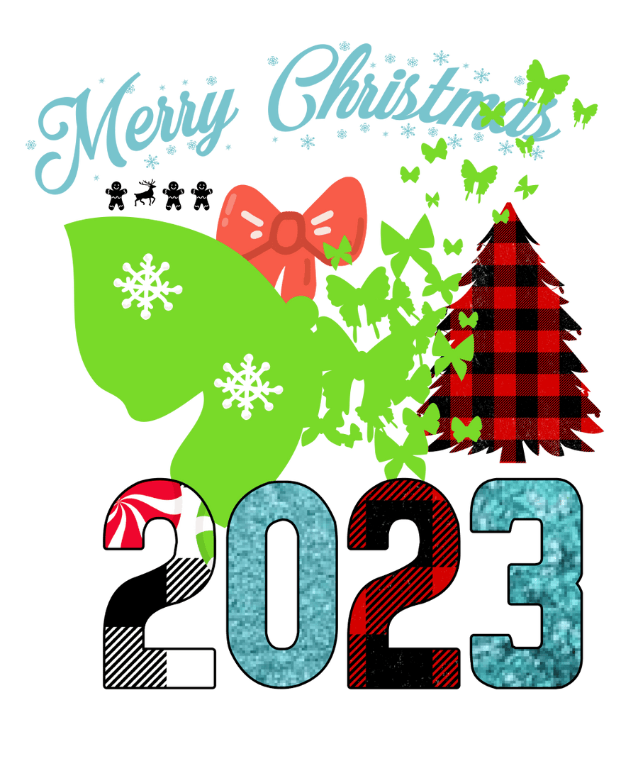 Merry Christmas 2023 Ready To Press DTF Transfer - Buy Bulk DTF