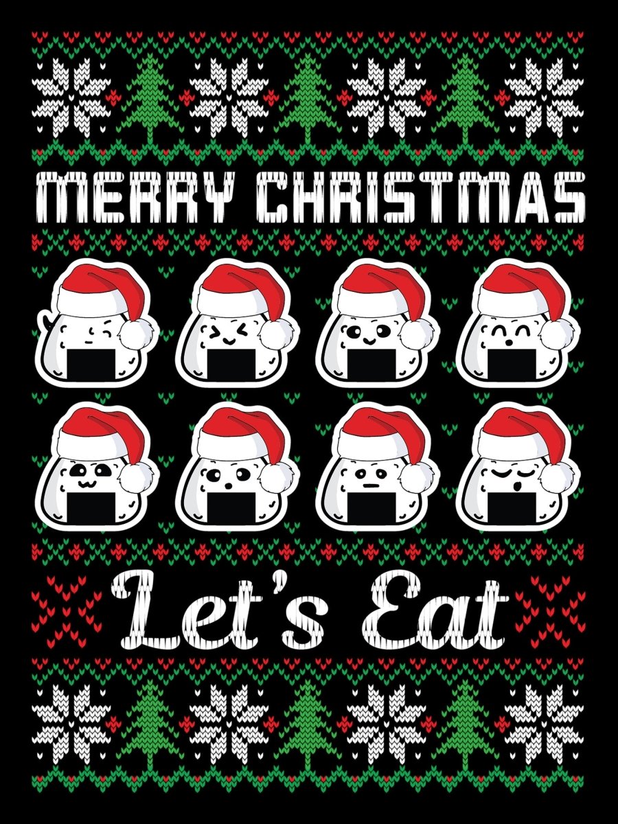 Merry Christmas Lets Eat Christmas Ugly Sweater Party Ready To Press DTF Transfer - Buy Bulk DTF