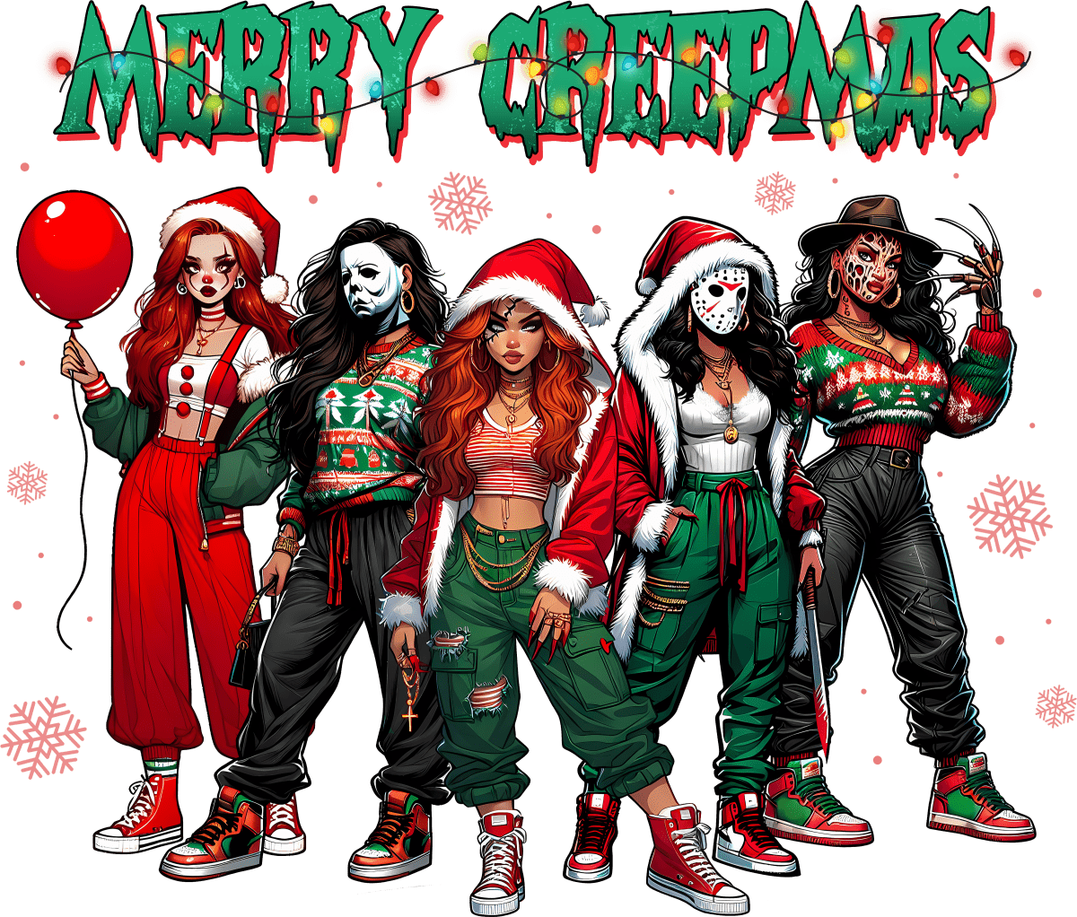 Merry Christmas - Ready to Press DTF Transfers - Buy Bulk DTF